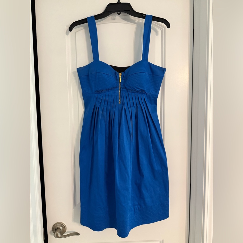 Jessica Simpson Royal Blue Dress with Gold Zipper